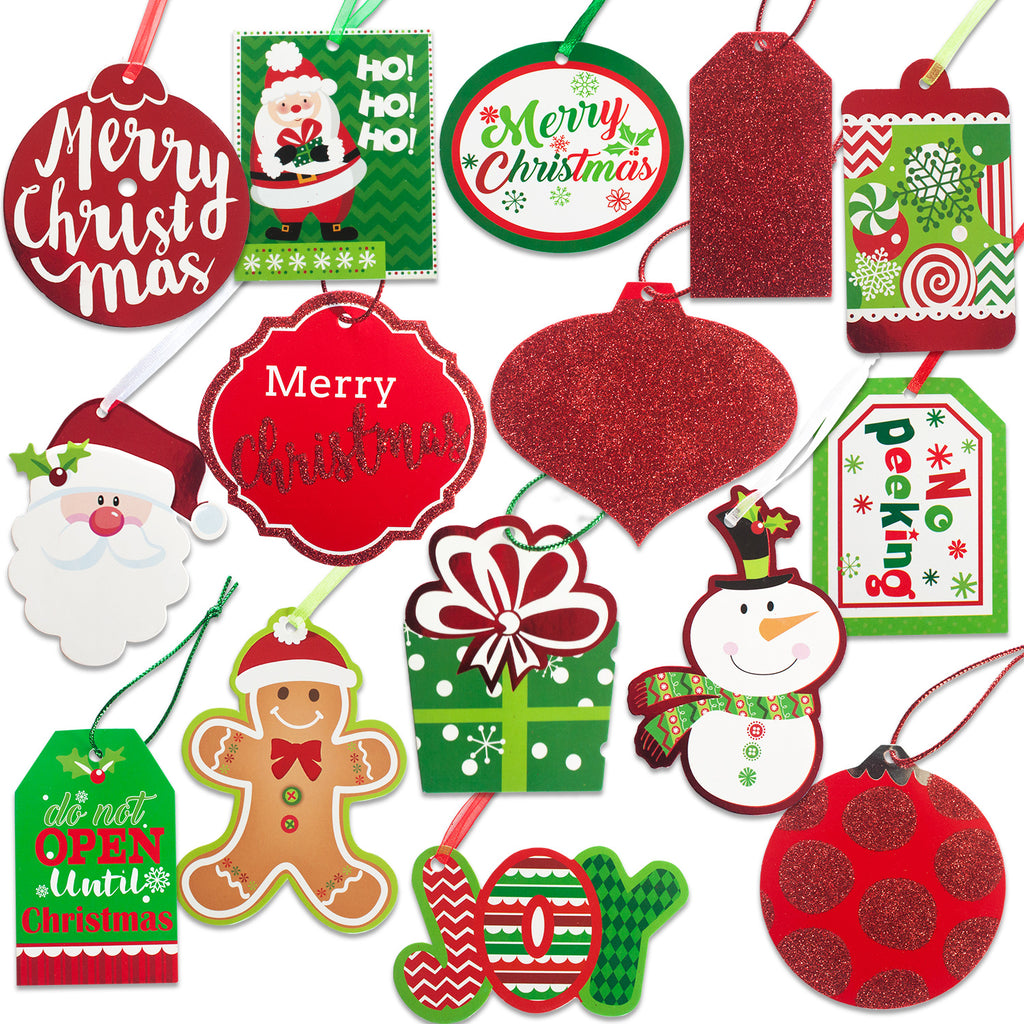 Printable Christmas Gift Tags, Holiday gift tags, DIY gift tags, Holiday  gift wrapping, Assorted Christmas gift tags, Set of 18 Printable -  MasterBundles