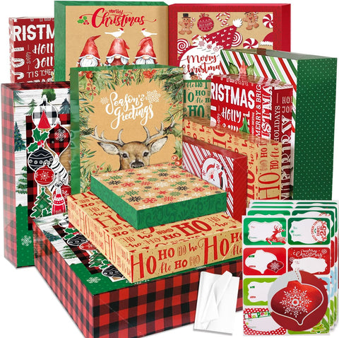 Assorted Printed Gift Boxes 8ct | Party City